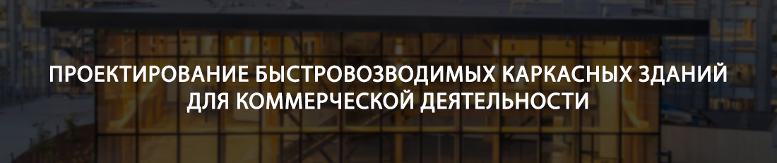 Проектирование быстровозводимых каркасных зданий для коммерческой деятельности